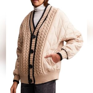 Sunday Up Women's Oversized Quilted Cardigan Sweater. Size‎ M/L